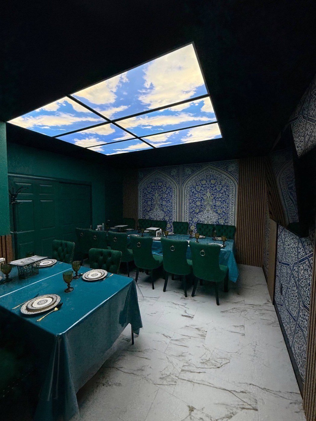 Private dining room at Silk Road Restaurant